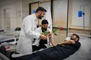 پویش نذر خون در مجتمع بیمارستانی امام خمینی(ره) دانشگاه علوم پزشکی تهران به مناسبت روز اهدای خون 1402